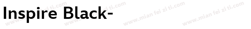 Inspire Black字体转换